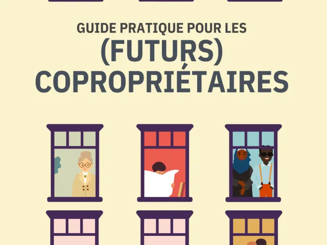 Visuel de la brochure "guide pratique pour les futurs copropriétaires".