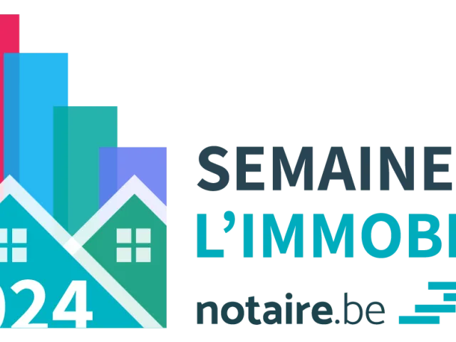 Logo de la semaine de l'immobilier des notaires 2024.